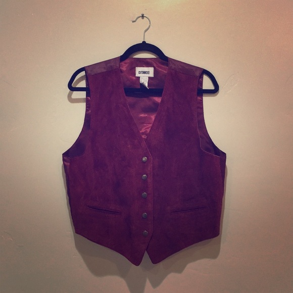 Gitano Jackets & Blazers - Gitano Vest Burgundy